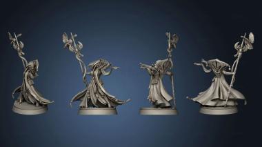 3D model Elves the Eternal Summits II Heroes Beltheriah Tempest Warlock (STL)