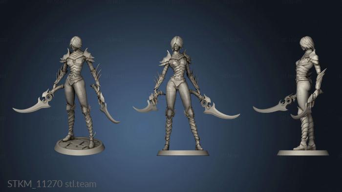 3D model death deathcult swords stance (STL)