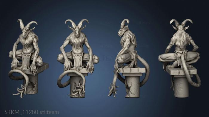 3D model Hour Demons Goat Demon Pillar (STL)