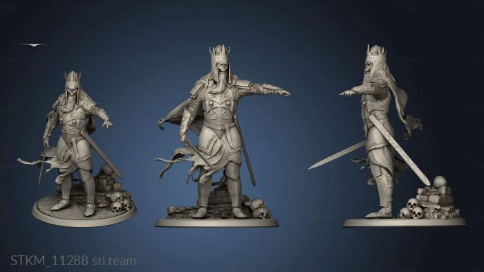 3D model Arcanum The Damned Knights dead king (STL)