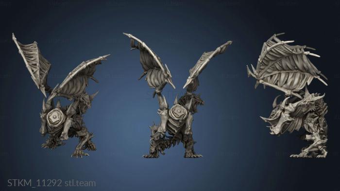 3D model Skeletal Dragon Multi Back Leg (STL)