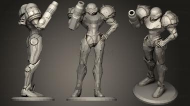 3D model Samus Varia Suit  With Platform (STL)