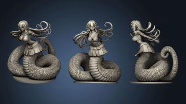 3D model Monster Miia back Hair (STL)