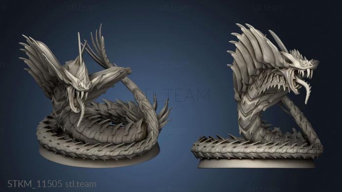 3D model The Souls in Steel Galvanized Serpent (STL)