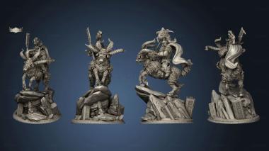 3D model Clan Warriors Ram Riders Rider (STL)