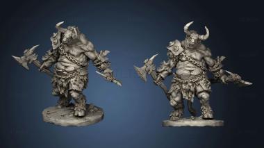 3D model Beastmen Aurox Reavers (STL)