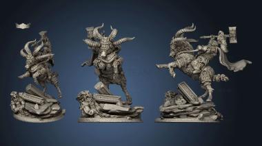 3D model Clan Warriors Ram Riders Rider (STL)