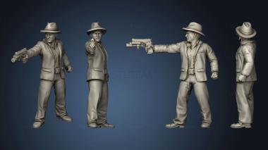 3D model SKULL HUNTERS THE BONE CLAN PCPD POLICE DETECTIVE BILLY HAMBERT (STL)