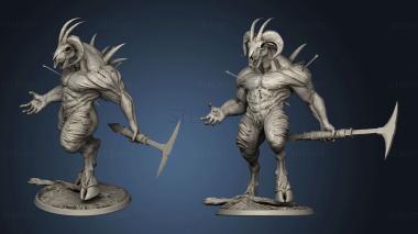 3D model Arcanum The Warriors Moon Clan giant goat warrior (STL)