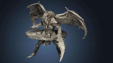 3D model Kirath the Sentinel Werebat Elf (STL)