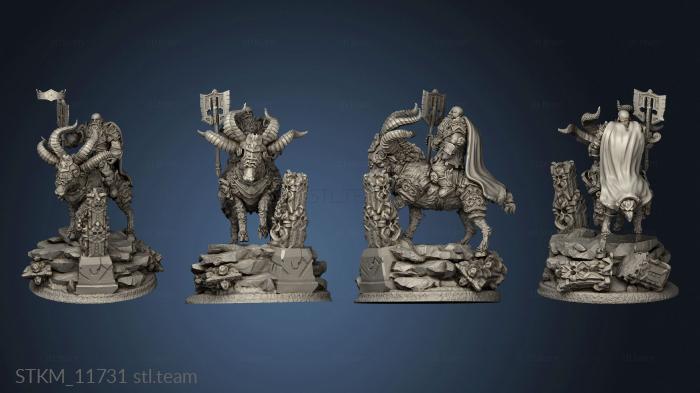 3D model Clan Warriors Ram Riders Rider (STL)