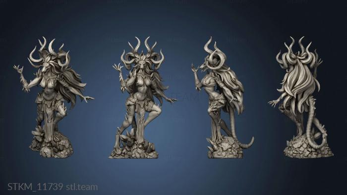 3D model Atlas Tales from the Garden Vermin Queen Rahenge possessed face (STL)