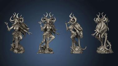 3D model Atlas Tales from the Garden Vermin Queen Rahenge possessed face (STL)