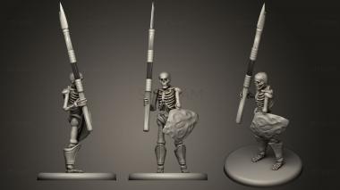 3D model Skeleton Flag Bearer 1 (STL)