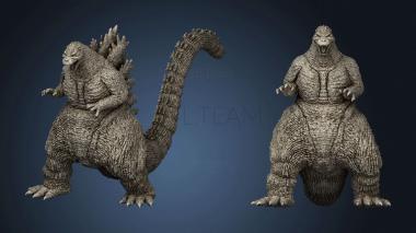 3D model godzilla hcm down (STL)