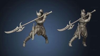 3D model Allarian Units Oathguard Halberdiers Halberdier Female (STL)