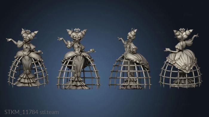 3D model Alice in Nightmareland The Heart Queen Skirt Separate Down (STL)