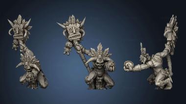 3D model barbarian shaman and witch doctor witch doctor (STL)