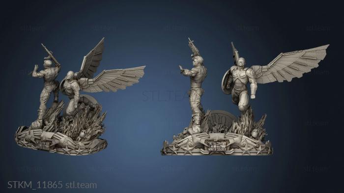 3D model Diorama Winter Soldier Falcon Ref (STL)