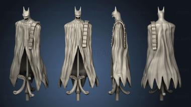 3D model bruce wayne scars Separado traje batman (STL)