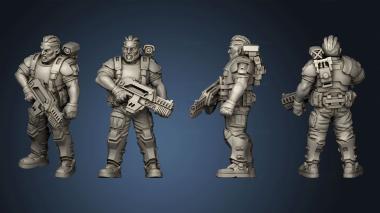 3D model HUMAN SPACE MARINE CAPTAIN ARK HELM (STL)