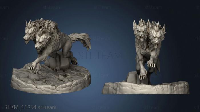 3D model Blood Moon Death Dog Attacking (STL)