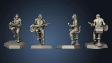 3D model Characters Bassist (STL)