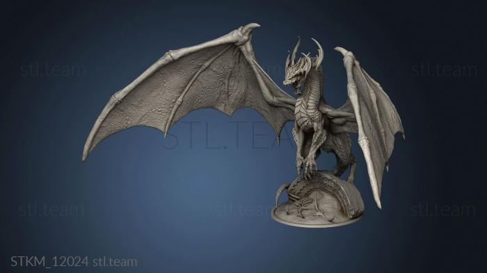 3D model Ancient Green Dragon Druid (STL)