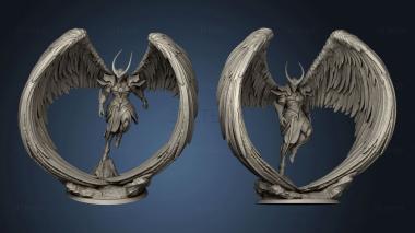 3D model angel fighter solored (STL)