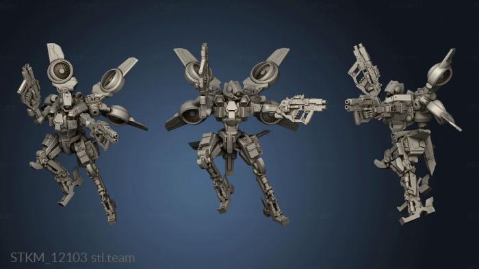 3D model yukimasa battle droid ravager unit flight (STL)