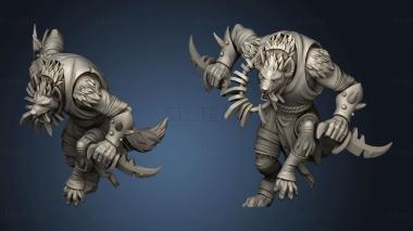 3D model Bloodfields Shapeshifters Werehyena Sha Gnoll (STL)