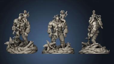 3D model Bane Diorama (STL)