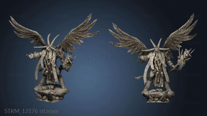 3D model BEASTMEN winged shaman (STL)