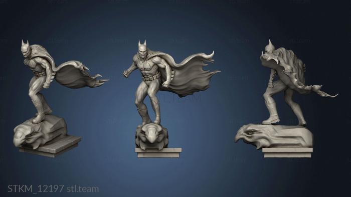 3D model Batman on roof smooth (STL)