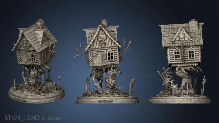 3D model Baba Yaga Hut wall back (STL)