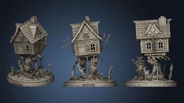 3D model Baba Yaga Hut wall back (STL)