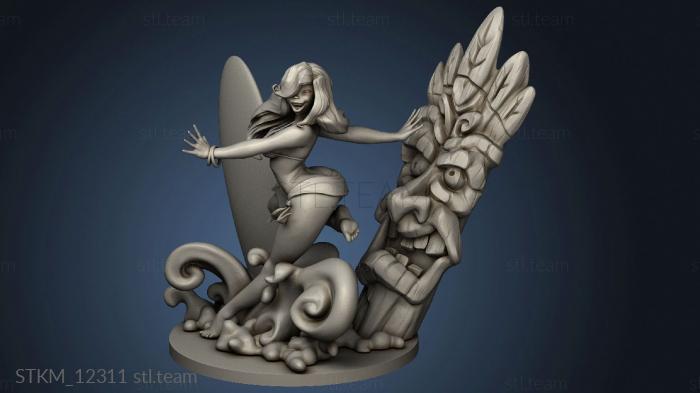 3D model Beach Girl slightly (STL)