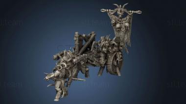 3D model BEASTMEN RAZOR TUSK chariot boar (STL)