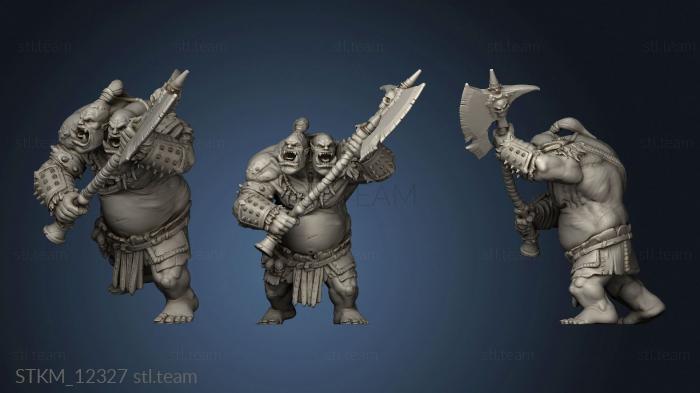 3D model Burning Lands Ettin Tribe Axe Warrior (STL)