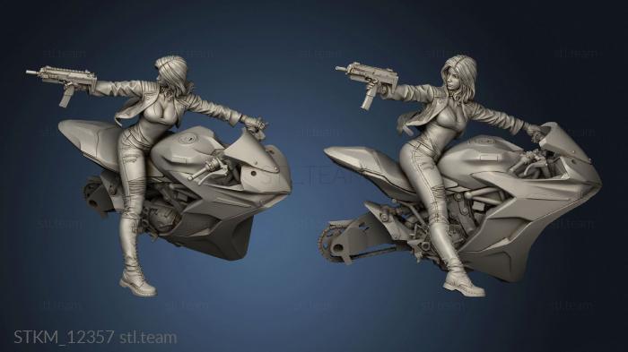 3D model Biker Girl jacket bike (STL)