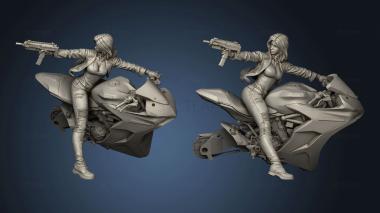 3D model Biker Girl jacket bike (STL)