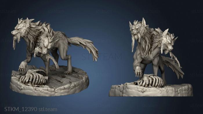 3D model Blood Moon Death Dog Eating (STL)