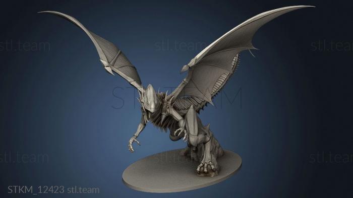 3D model Blue Eyes White Dragon Yugioh BE (STL)