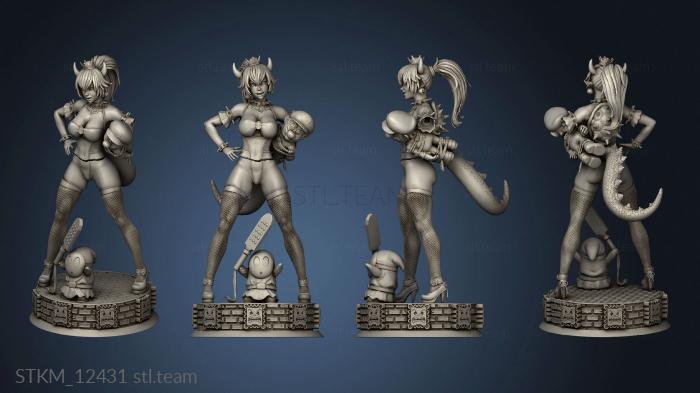 3D model bowsette Mario (STL)