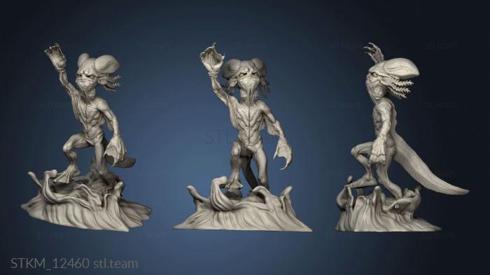 3D model Caves Despair Grumpy Axolotl Warrior Water (STL)