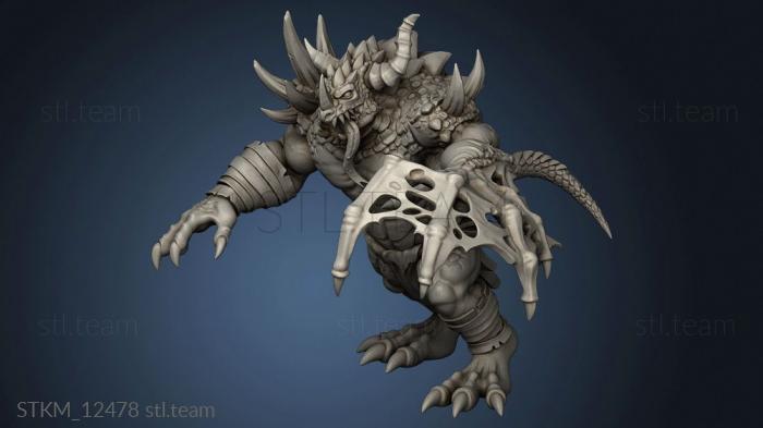 3D model Drakkisath Wyrm Wracked Atrocity mutant (STL)