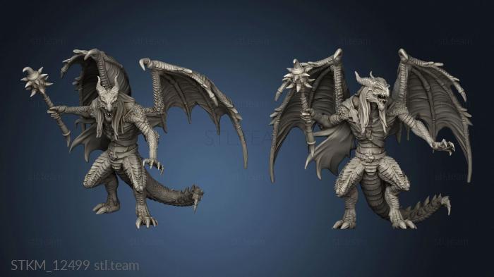 3D model Burning Lands Draconic Demon Red (STL)