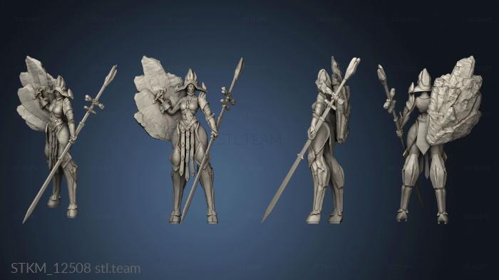 3D model Burning Lands Gaia Shield Maiden (STL)