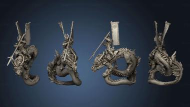 3D model Dragon Empire Cavalry banner (STL)