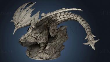 3D model cursed dragon vs dragon (STL)